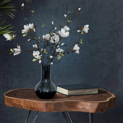 Künstliche Blumen - Blumenstrauß - Solo - Creme - Magnolienzweige - 105cm - 4 Stück