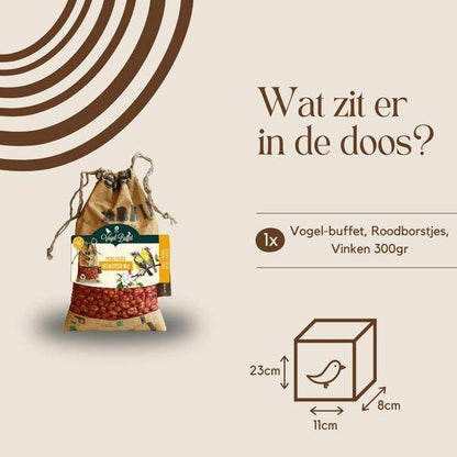 Vogelbuffet - Picknick für Vögel im Freien - 300 Gramm - Zeisige & Baumläufer