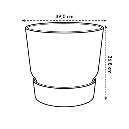 Topf Greenville Braun - D39 x H37 