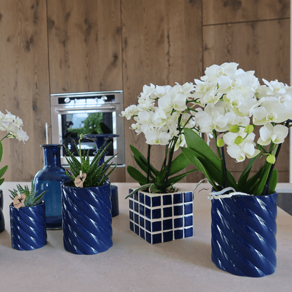 Candy Dekotopf - Hoch - Blau - Ø6cm 