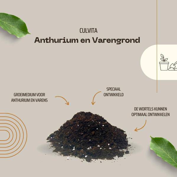 Blumenerde für Anthurium und Farne - Anthurium und Fernerde - 5 Liter