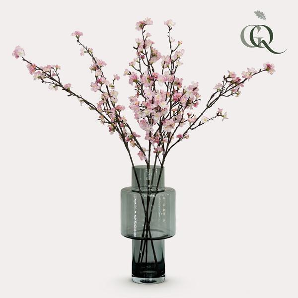 Künstliche Blumen - Blumenstrauß - Solo - Rosa - Japanische Kirschblüte - 95cm - 4 Stück