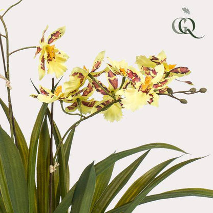 Kunstpflanze - Orchidee - Gelb - ↨45cm