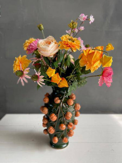 Künstliche Blumen - Blumenstrauß - Orange Sommer - ↕80cm