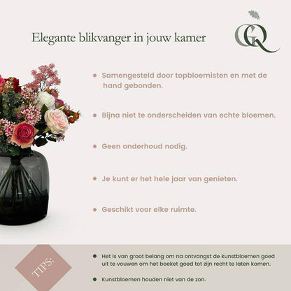 Künstliche Blumen - Blumenstrauß - Lemon Glow - ↕80cm