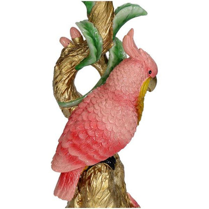Kerzenständer - Vogel - Rosa - 9x8x28cm