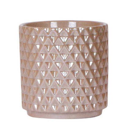 Diamant Perle Dekotopf - Sand - Ø9cm 