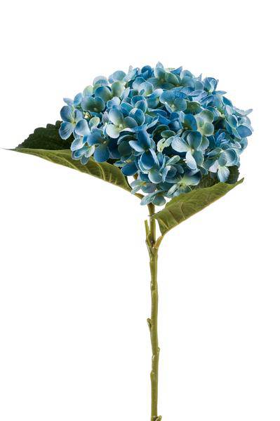 Künstliche Blumenstrauß Hortensien Blau – 8 Zweige je 52cm – Realistische Kunstblumen – Zeitloser Deko Blumenstrauß – Langlebige & pflegeleichte Dekoration für Zuhause, Büro & Events 