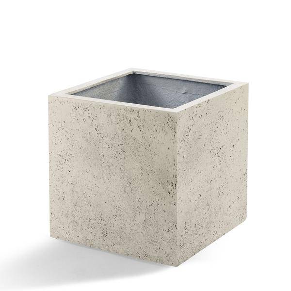 Topf Grigio Cube Antik Weiß - D60cm x H60cm