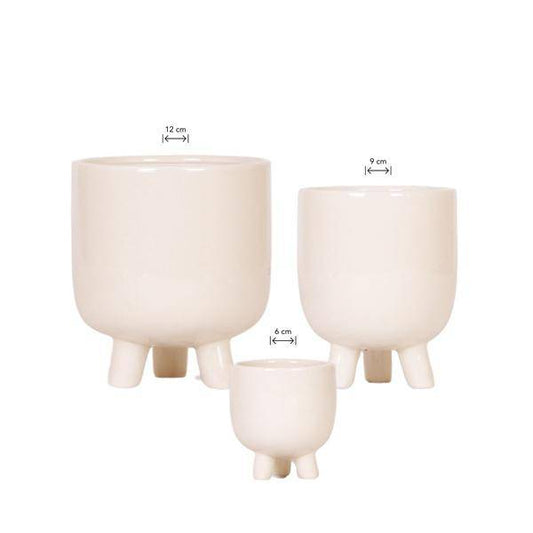 Kombi-Angebot Gummitöpfe Travertin – 3er Set Blumentöpfe Ø6cm, Ø9cm & Ø12cm – Dekotöpfe in Natursteinoptik – Pflanztöpfe für Orchideen, Zimmerpflanzen & Sukkulenten 