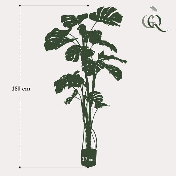 Monstera - Fensterblatt - Kunstpflanze - Zimmerpflanze - ↕180cm 