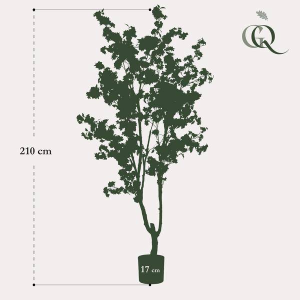 Prunus - Kirschblüte - Kunstpflanze - Weiß - ↕210cm
