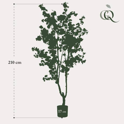 Prunus - Kirschblüte - Kunstpflanze - Weiß - ↕210cm