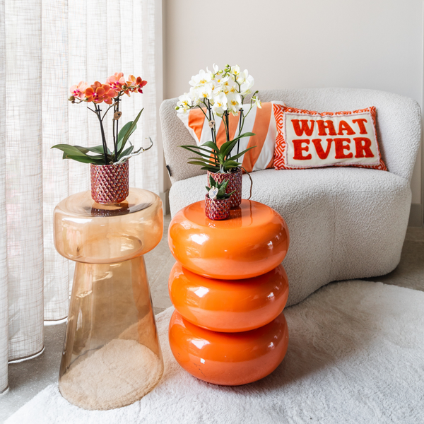 Diamant Perle Dekotopf - Rot - Ø6cm 