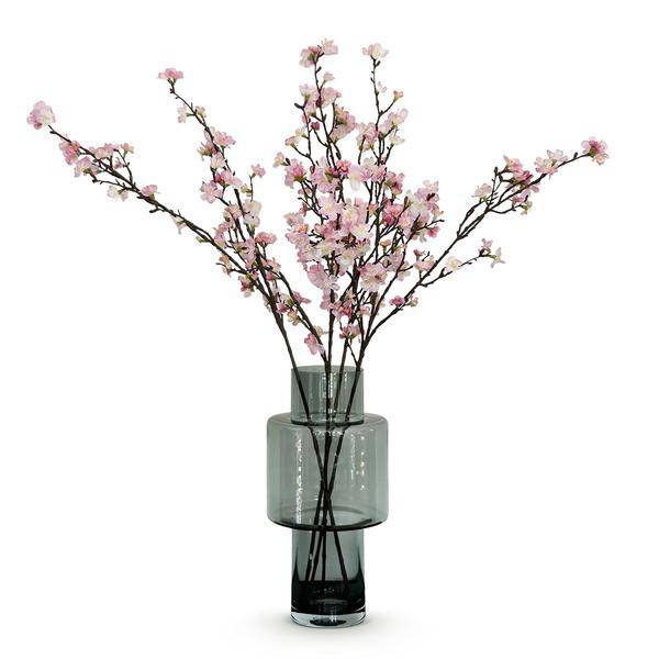 Künstliche Blumen - Blumenstrauß - Solo - Rosa - Japanische Kirschblüte - 95cm - 4 Stück