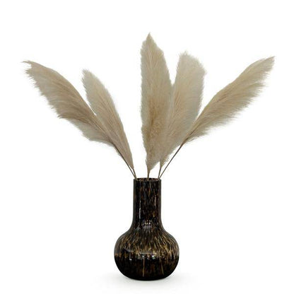 Künstliche Blumen - Blumenstrauß - Solo - Creme - Pampas-Federn - 115cm - 6 Stück