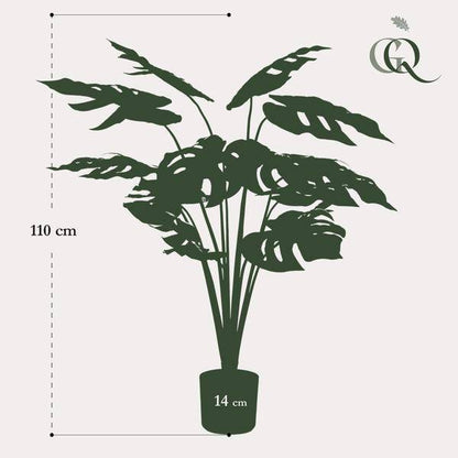 Kunstpflanze - Monstera Deliciosa - Löcherpflanze - 95 cm