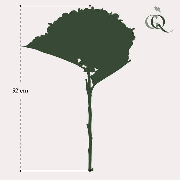 Künstliche Blumenstrauß Hortensien Blau – 8 Zweige je 52cm – Realistische Kunstblumen – Zeitloser Deko Blumenstrauß – Langlebige & pflegeleichte Dekoration für Zuhause, Büro & Events 