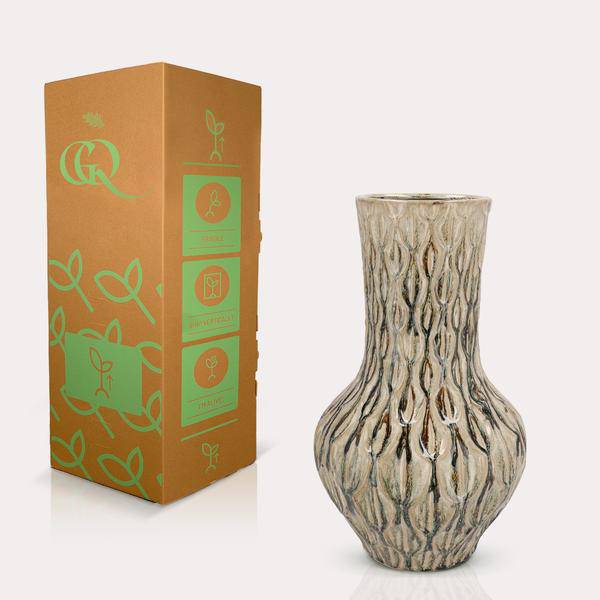 Vase Stein - H39 B23 - Boa Grün 