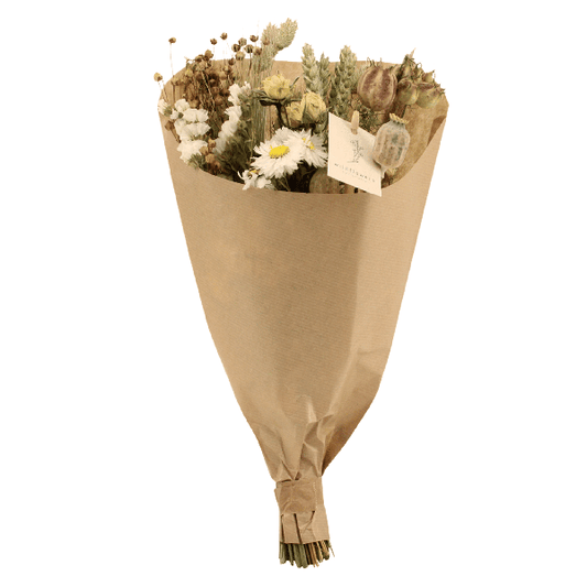 Trockenblumen Feldblumenstrauß Natürlich – Blumenstrauß – Ø15cm ↕35cm – Natürliche Farben – Getrocknete Blumen – Nachhaltige Deko – Pflegefrei