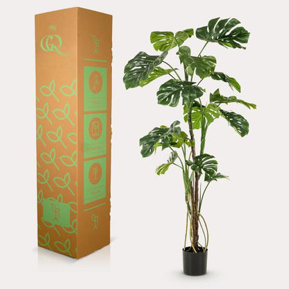 Monstera - Fensterblatt - Kunstpflanze - Zimmerpflanze - ↕180cm 