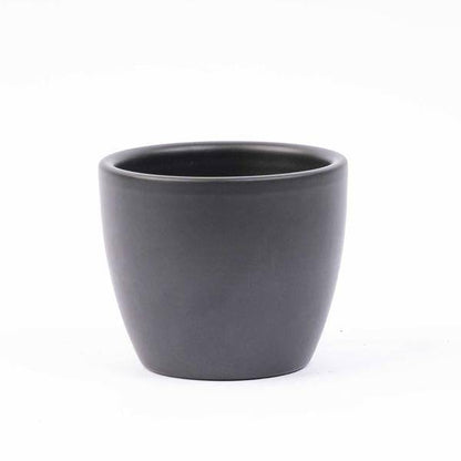 Mini-Weihnachtsbaum-Set 6 - inklusive Boule-Topf Anthrazit 