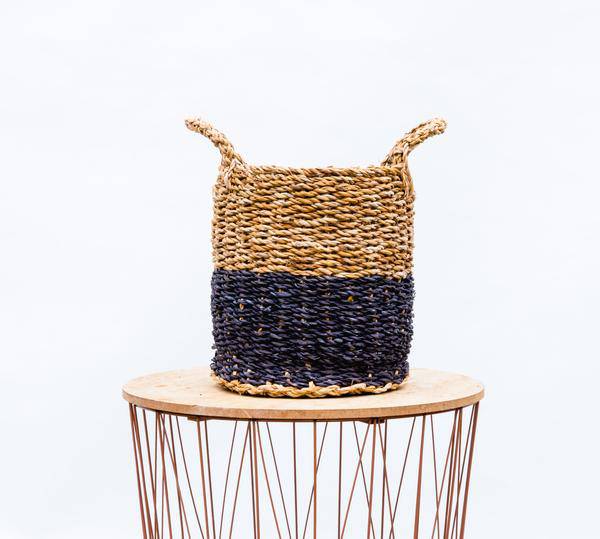 Korb Vic – 30cmx27cm – Moderner Aufbewahrungskorb – Vielseitig & Robust – Für Pflanzen, Haushalt & Dekoration – Naturmaterialien 