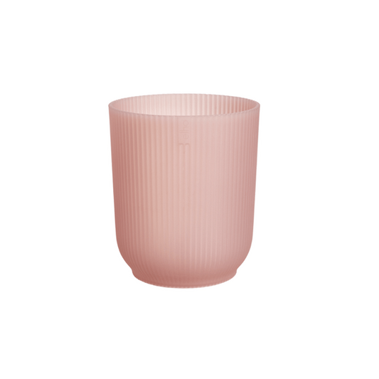 Vibes Orchideen Topf Rosa – D13xH15 – Moderner Blumentopf mit Rillenstruktur – Dekorativer Pflanztopf mit Wasserablauf – Stilvoller Übertopf für Orchideen & Zimmerpflanzen 