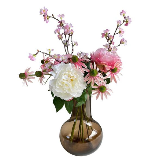 Künstliche Blumen - Blumenstrauß - Rosa Sommer - ↕80cm