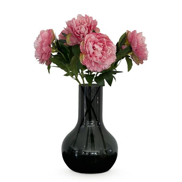 Künstliche Blumen - Blumenstrauß - Solo - Hellrosa - Pfingstrosen - 65cm - 5 Stück