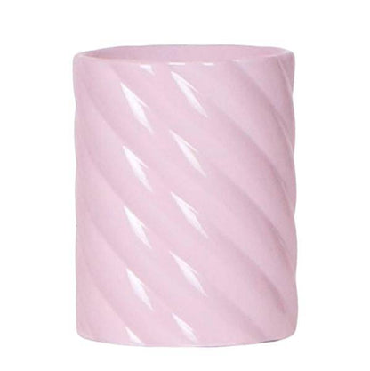 Candy Dekotopf – Hoch – Rosa – Ø9cm – Keramik Übertopf – Runde Form – Farbenfrohes Design – Für Zimmerpflanzen & Orchideen 