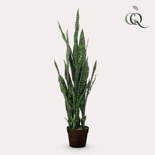 Kunstpflanze - Sanseveria schwarze Koralle - Frauernzunge - 97 cm