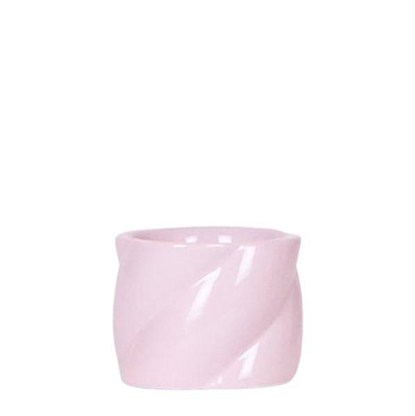 Candy Dekotopf Rosa – Ø6cm – Runder Keramik Blumentopf – Moderner Mini Blumentopf für Orchideen & kleine Zimmerpflanzen – Dekoration für Wohnzimmer, Küche & Büro 