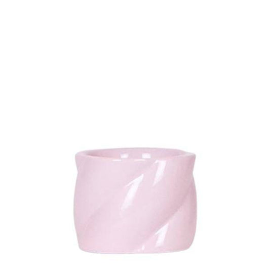 Candy Dekotopf Rosa – Ø6cm – Runder Keramik Blumentopf – Moderner Mini Blumentopf für Orchideen & kleine Zimmerpflanzen – Dekoration für Wohnzimmer, Küche & Büro 