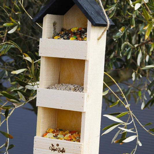 Vogel-Buffet - Etagere Kulinarisch + 3 Futtermischungen - 520 Gramm