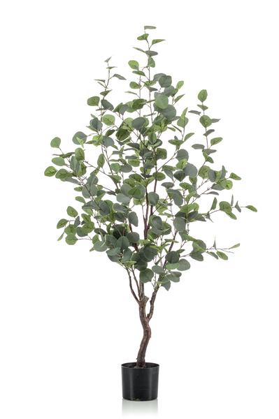 Kunstpflanze - Eukalyptusbaum - Blauer Gummibaum - 120 cm 