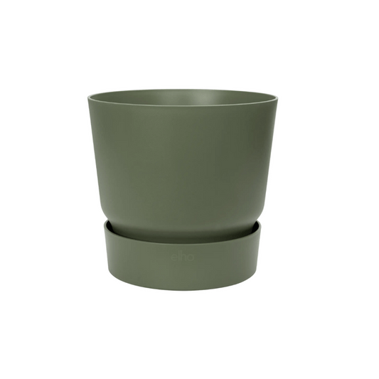 Greenville Pflanztopf Grün – D39 x H37 – Moderner Blumentopf für Innen & Außen – Großes Pflanzgefäß – Eleganter Übertopf für Zimmerpflanzen, Palmen & Gartenpflanzen 
