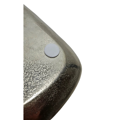 Dekoteller Metall silber Dekoschale Metallteller Deko Schale Teller 25 x 22 cm 